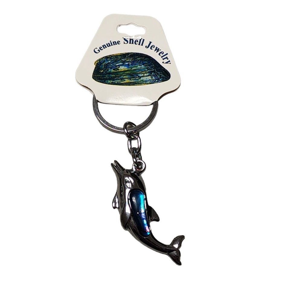 Dolphin Key‎ Chain - Genuine Shell Jewelry - New - Gift